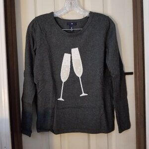 NWOT GAP CHAMPANE FLUTES  SWEATER